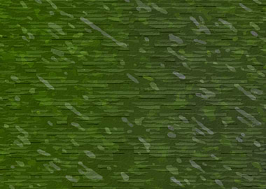 Abstract Green Floral