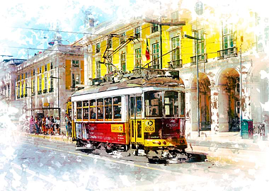 Lisbon Portugal Watercolor
