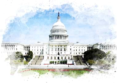 Washington DC Watercolor