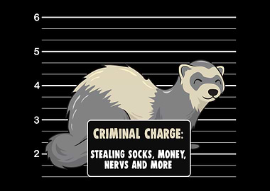 Ferret Animal Mugshot