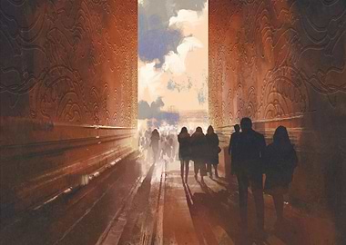 sightseing the old ruins