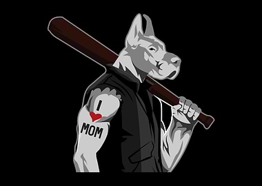 Tattooed Pitbull Dog Dad