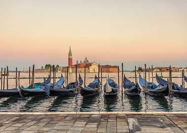Gondolas in Venice