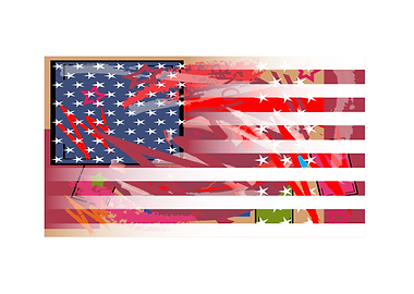 American flag graffiti co