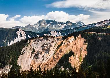 Mountain in all seasons