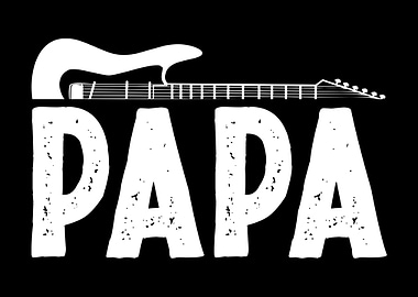 Guitar Papa Musician Dad