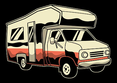 Retro RV Camper Van