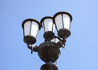 Lamppost from below