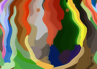 Abstract Faces Monkey