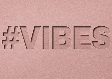 VIBES 3d typography