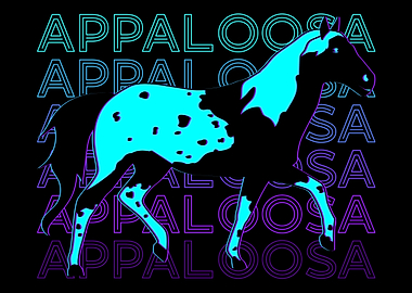 Appaloosa Horse Retro
