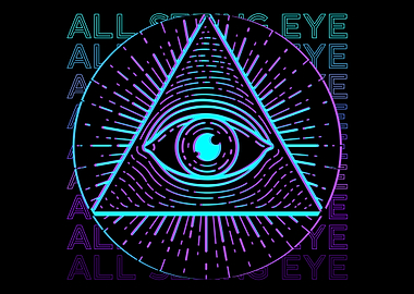 All Seeing Eye Retro