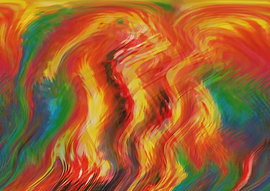 Abstract Faces Vibrant1