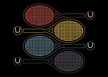 Tennis Rackets Balls