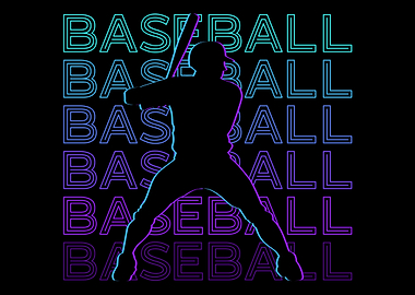 Baseball Player Retro