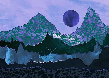 Extravagant purple world