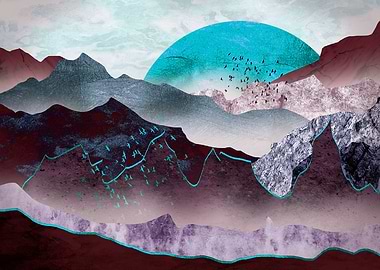 Blue moon over copper moun