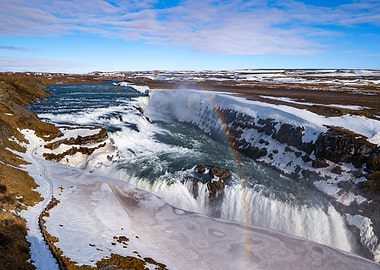 Gullfoss waterfall Iceland