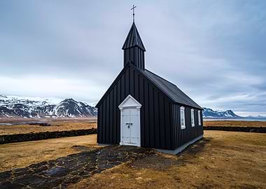 Budir black church Iceland