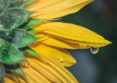 Yellow common sunflower