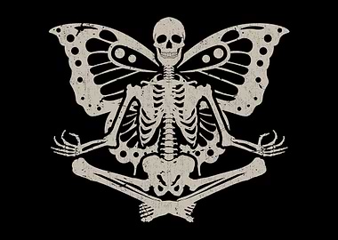 Skeleton Yoga Butterfly