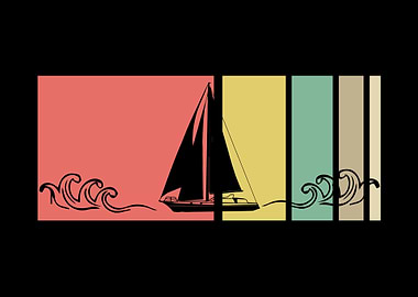 Vintage Sailboat Boat Ship