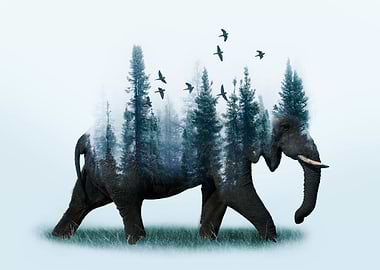 Mother nature elephant