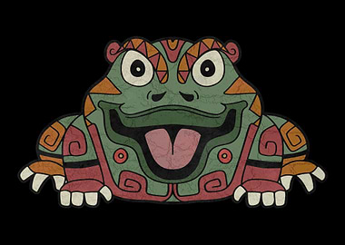 Aztec Frog Mayan Inca