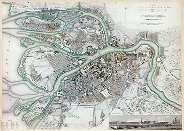 Plan of St Petersburg