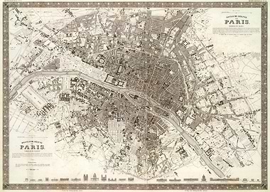 Plan of Paris 1860