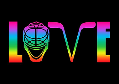 Love Ice Hockey Hippie