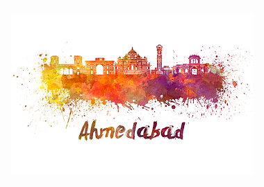 Ahmedabad skyline