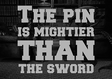 The pin is mightier than