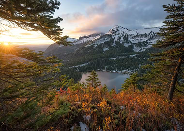 Fall at Louise Lake