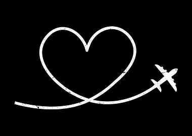 Airplane Love Colorful