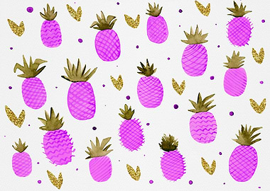 Magenta pineapples