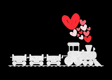 Train Hearts Railroad Love