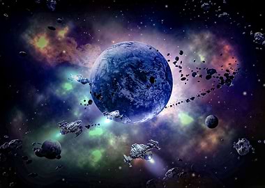 Earth in Space Galaxy