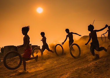 Children Brazil Running