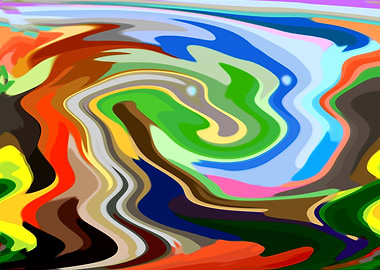 Abstract Faces Colored2