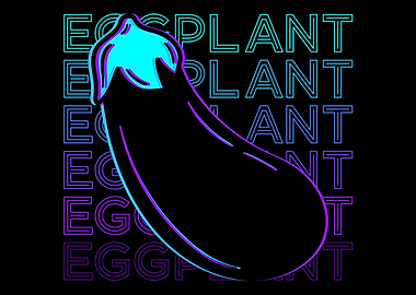 Eggplant Aubergine Retro