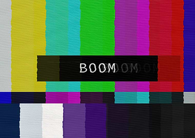 SMPTE color bars tv boom