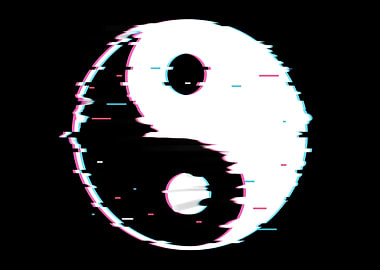 Spiritual Yin Yang Glitch