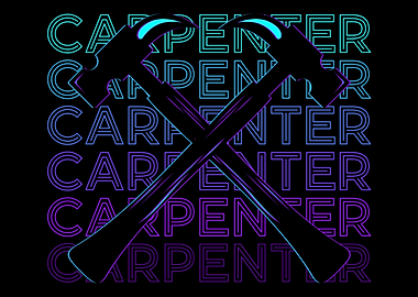 Carpenter Carpentry Retro