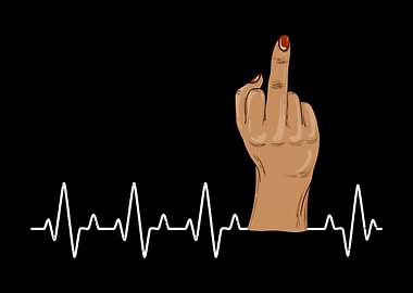 Middle Finger Heartbeat