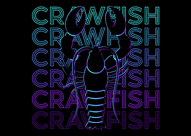 Crawfish Crayfish Retro