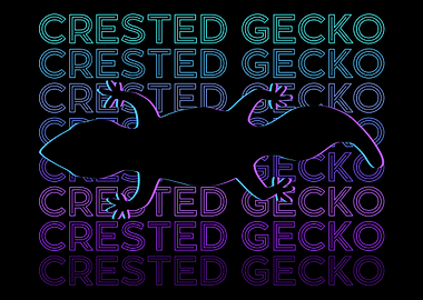 Crested Gecko Retro