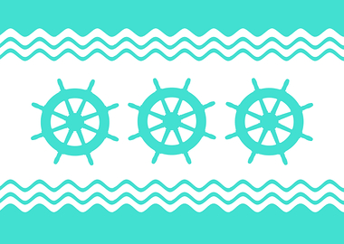 Turquoise White Helms