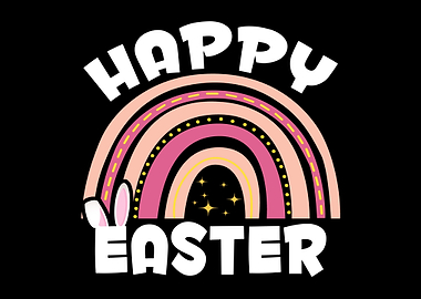 Happy Easter Cute Rainbow