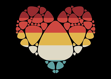 Guitar Pick Heart Music